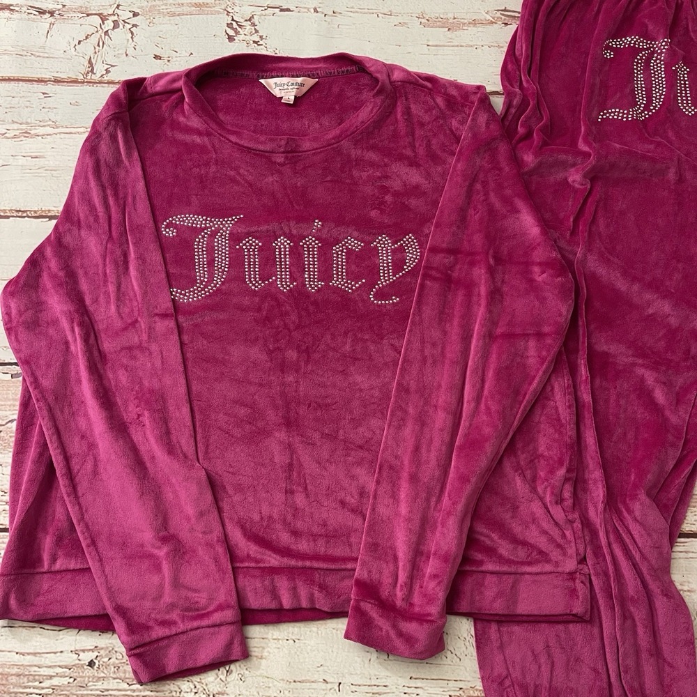 Juicy Couture Sleepwear Color Red Corvette Set Size Large Women's - Picture 2 of 12